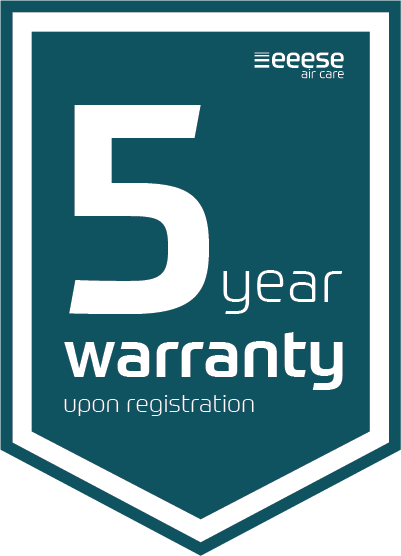 5-year warranty upon registration