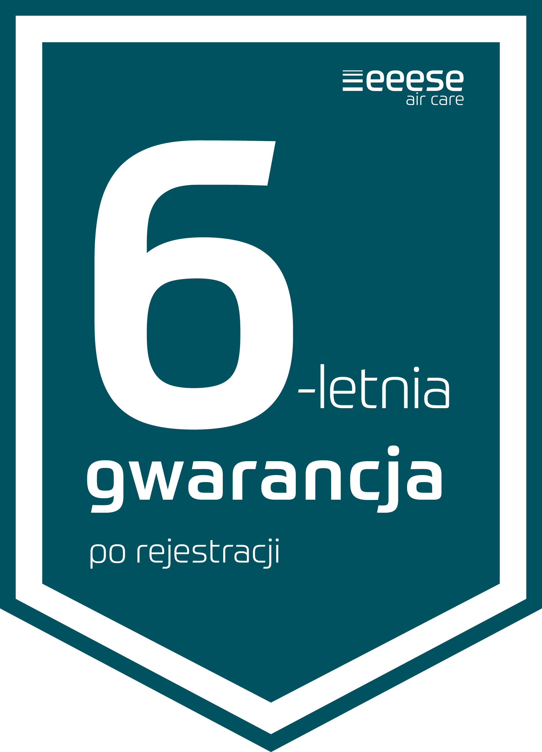 6 lat gwarancji po rejestracji produktu