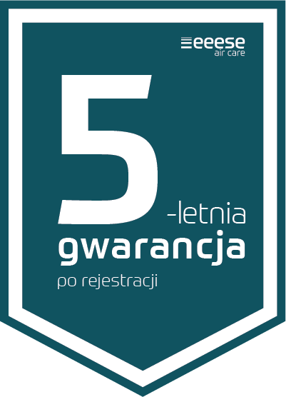 5 lat gwarancji po rejestracji produktu
