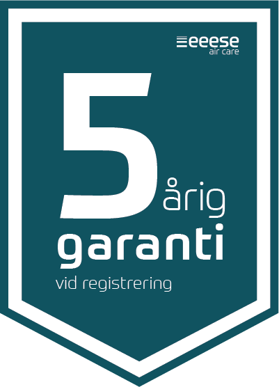 5 års garanti vid produktregistrering